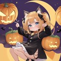 失敗したハロウィンと猫耳ツインテールの女の子 02 9枚目