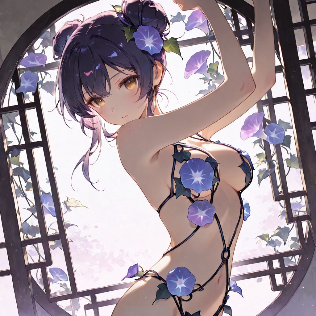 うちの子。松永紫苑さん。ラティス モノキニ。