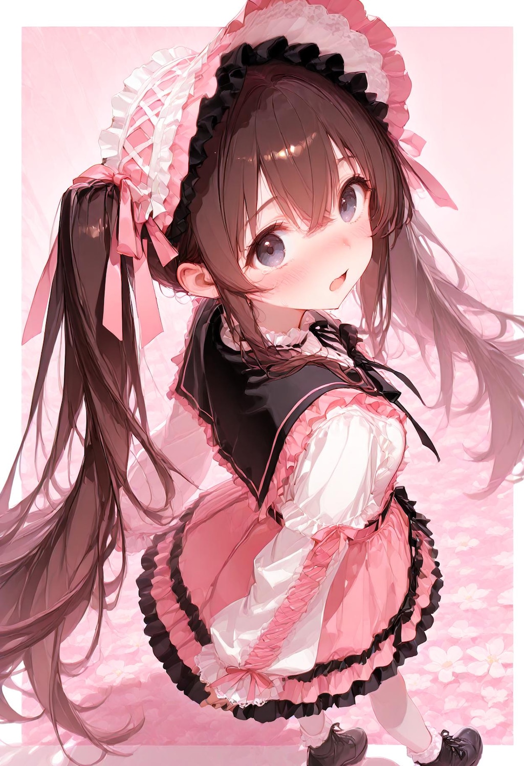 恥ずかしがり屋なロリータファッション娘