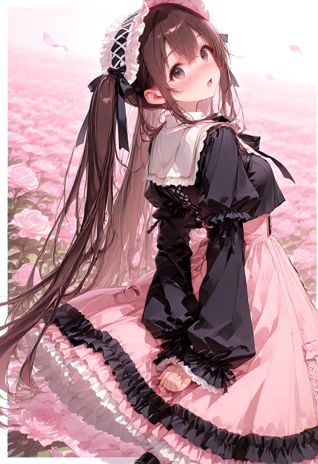 恥ずかしがり屋なロリータファッション娘