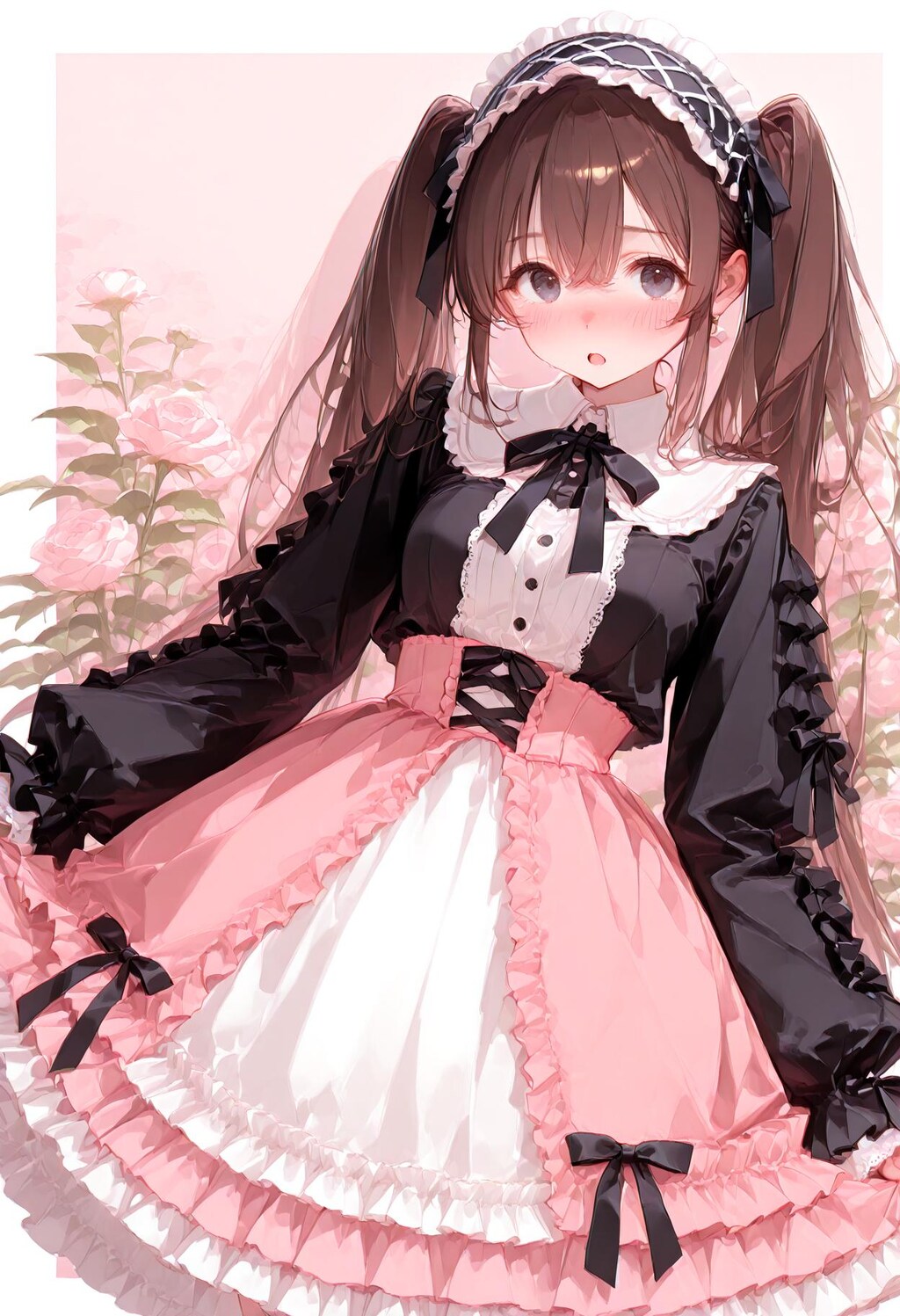 恥ずかしがり屋なロリータファッション娘