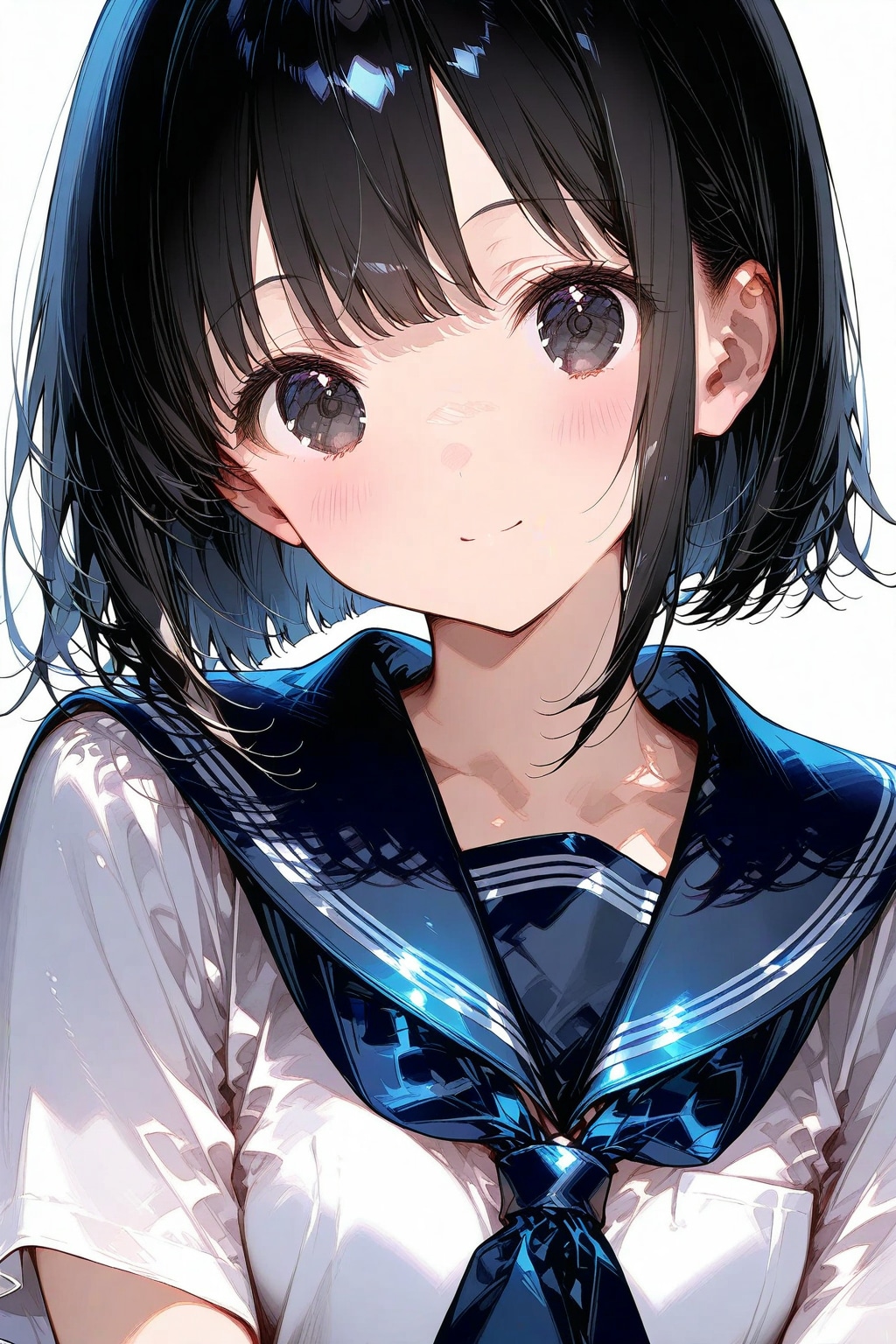 みずみずしいタッチのセーラー服JK