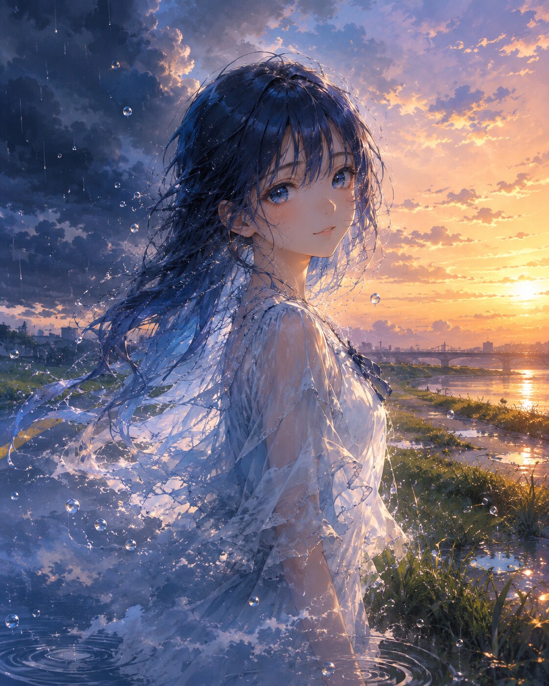 【天気の擬人化企画】夕立