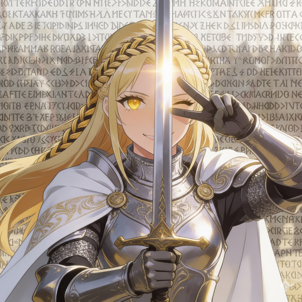 ピースサインのゴルヴィナ