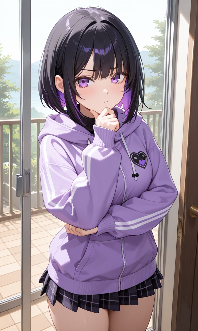 紫色が似合う女の子27