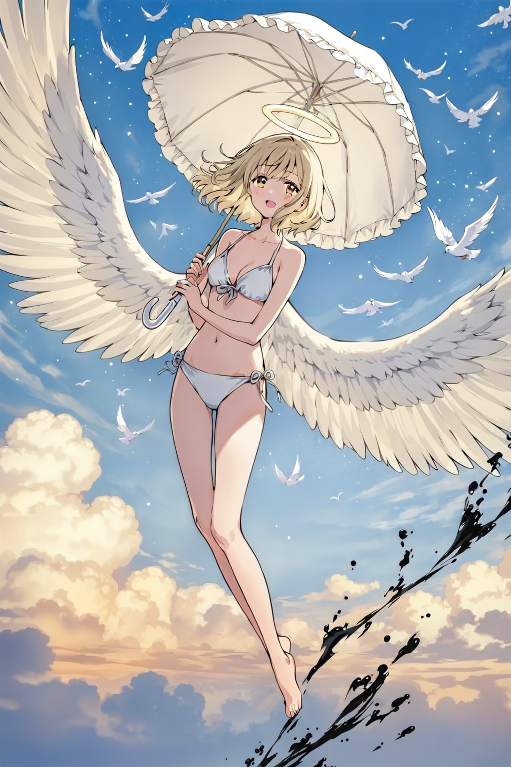 パラソルさして