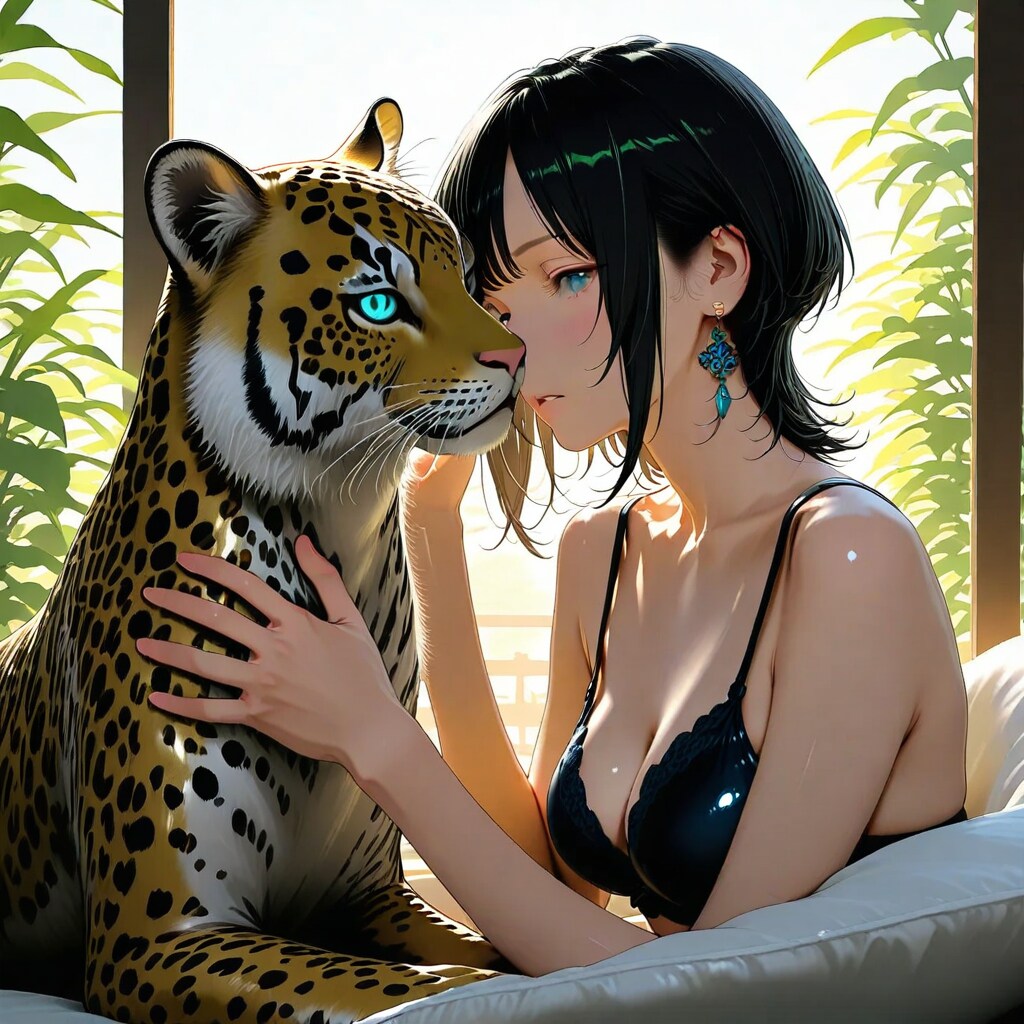 豹と少女_DRAGON