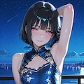 チャイナドレスの平たい女性 4枚目