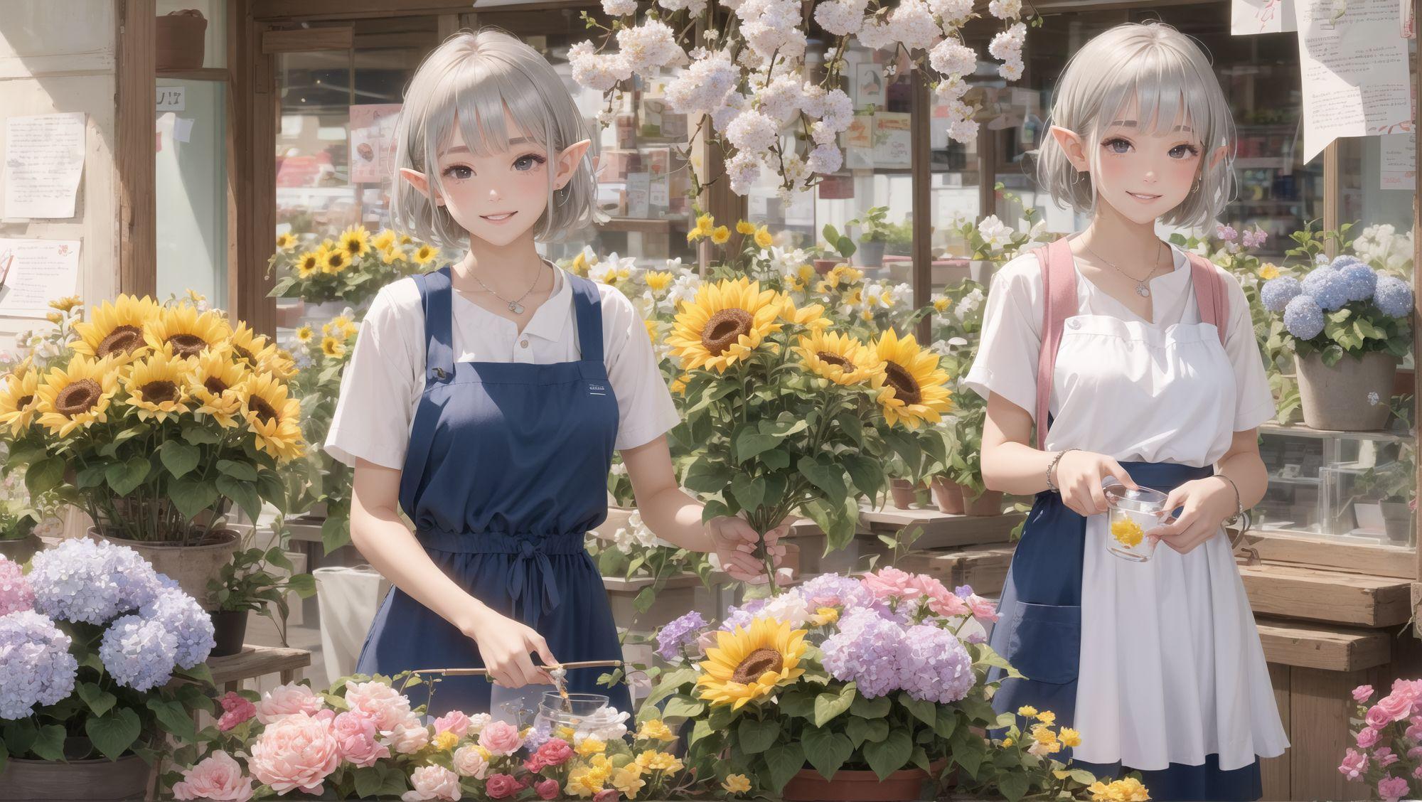 エルフのお花屋さん