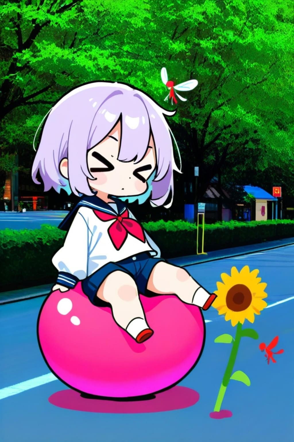 紫髪ちゃん