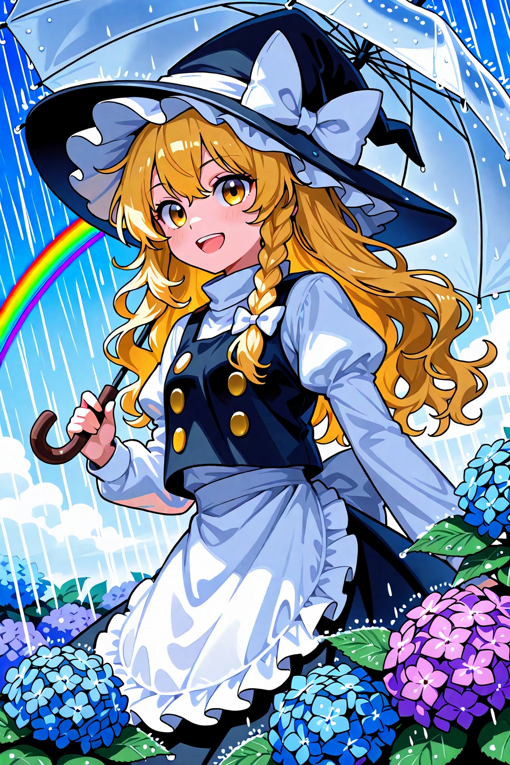 雨中見舞い