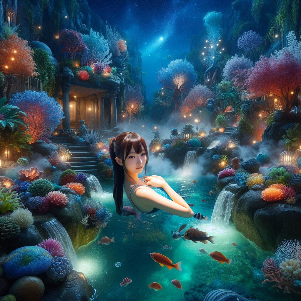 １ファンタジー：海中露天風呂