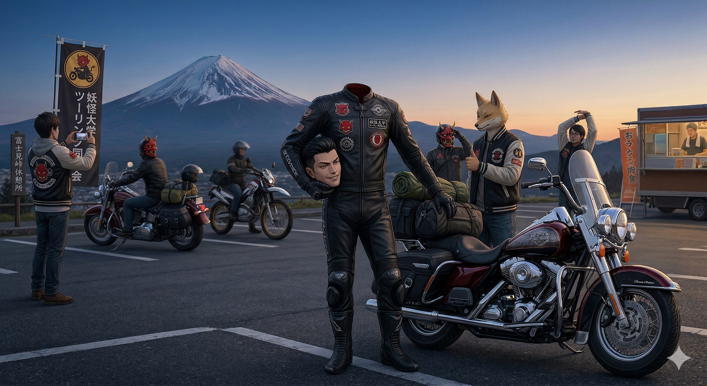 馬からバイクに乗り換えたデュラハン😅 | の人気AIイラスト・グラビア
