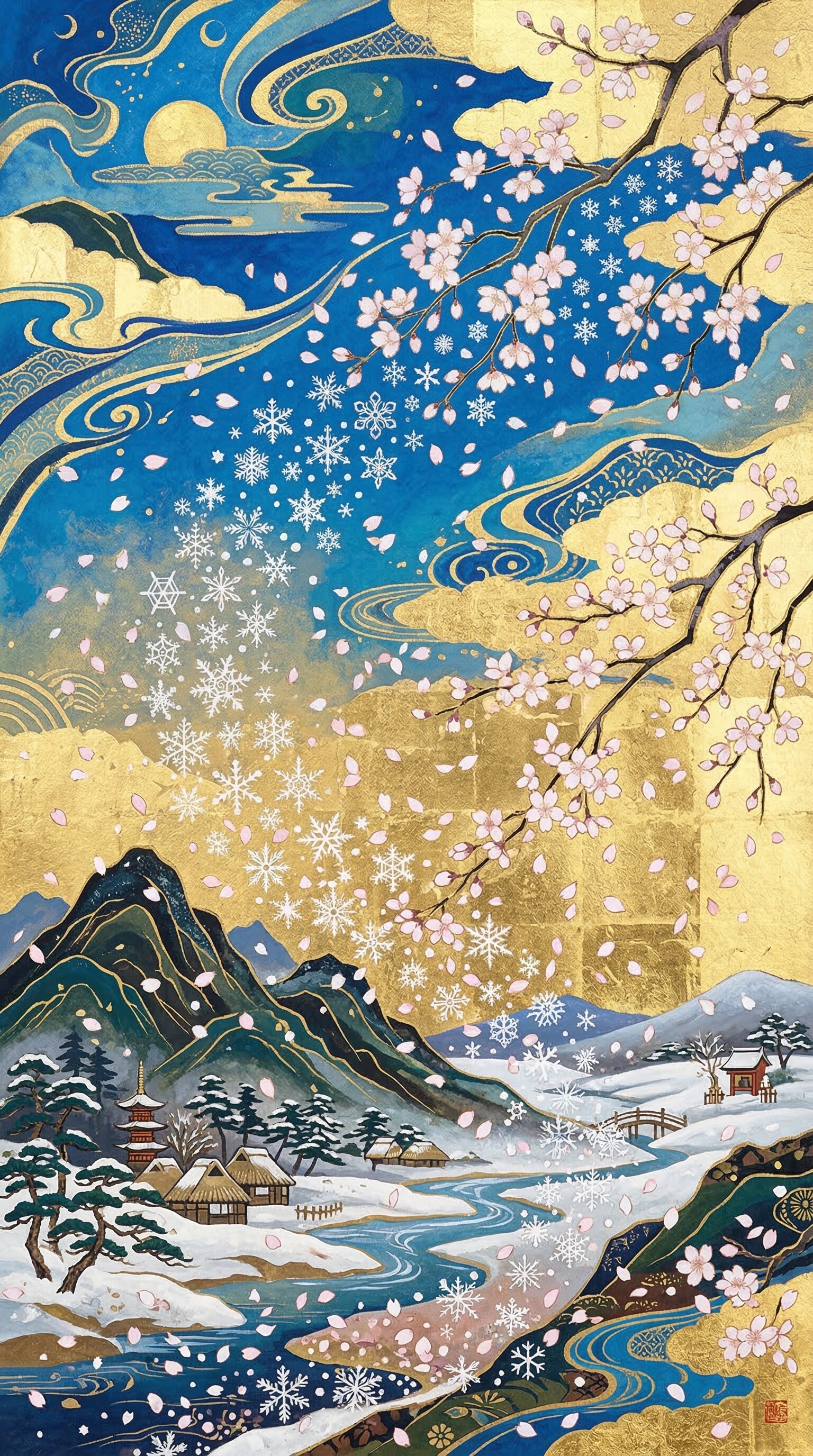 雪と桜 | の人気AIイラスト・グラビア