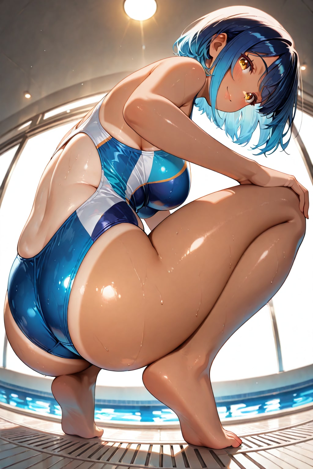 青ギャルプール①