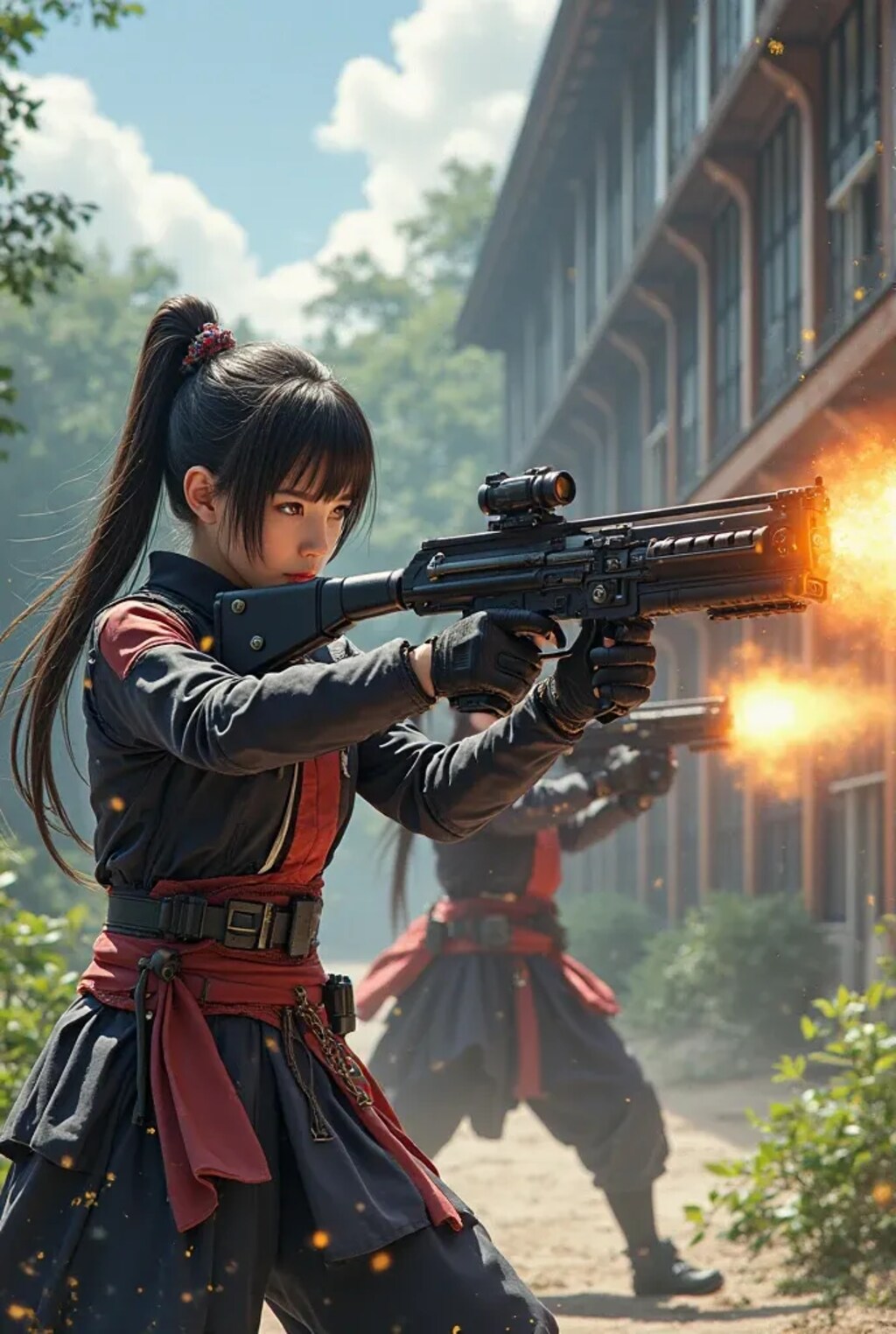 戦う女子高生　２