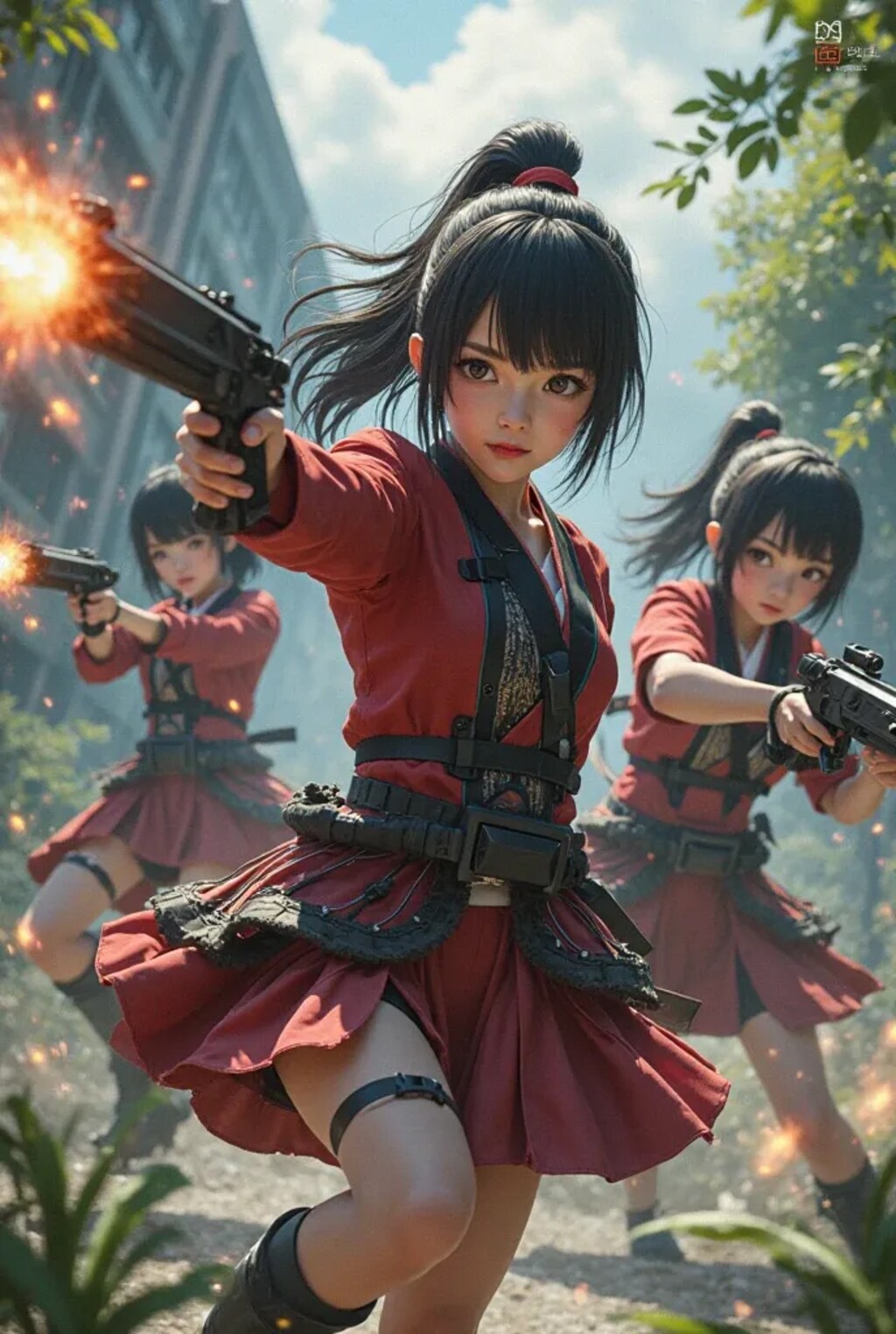 戦う女子高生　２