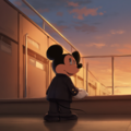 夕暮れのミッキー 2枚目