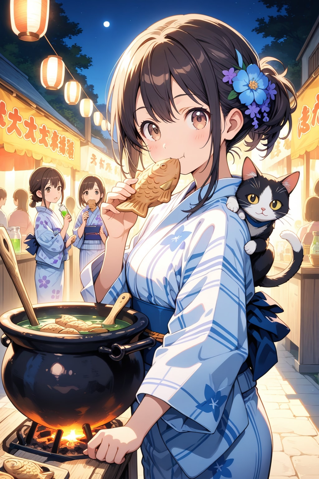 夏祭りとたい焼き