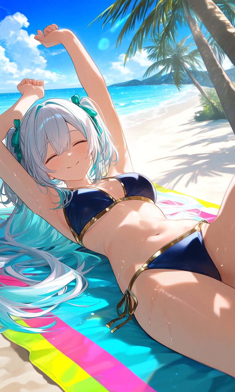 ビーチ　独り占め