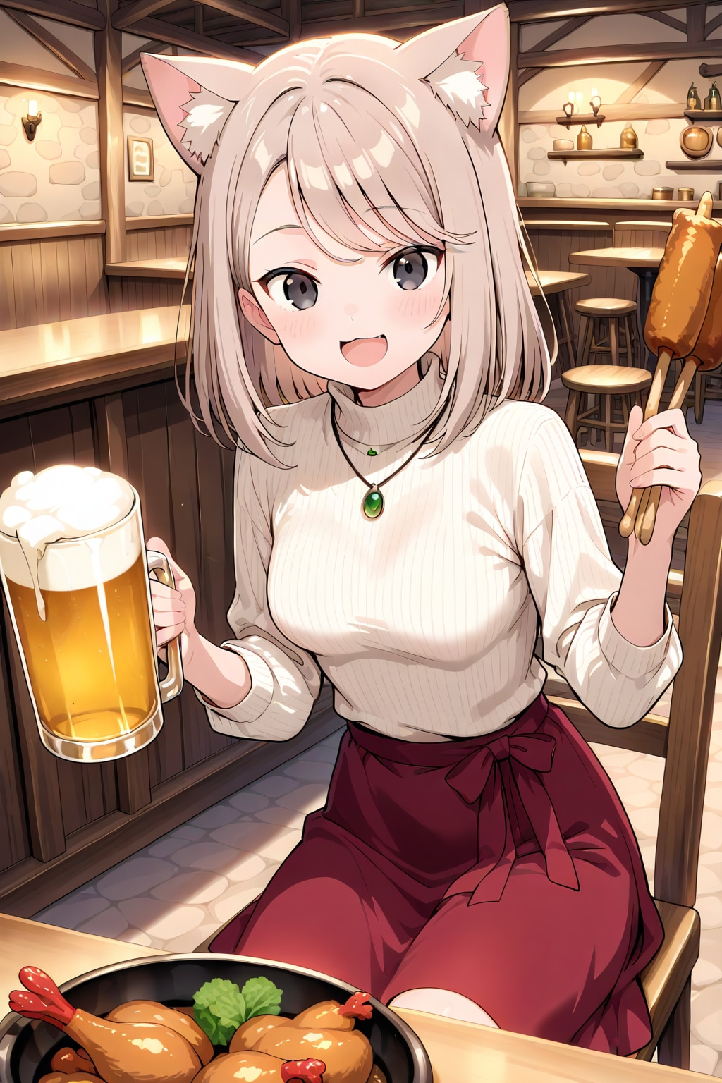 ネコ娘のムギちゃん🐈✨１７ | の人気AIイラスト・グラビア