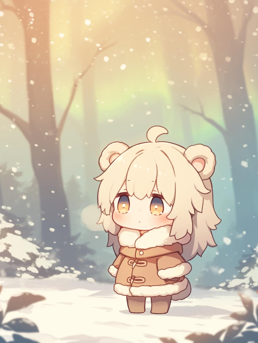 くま娘✖︎オーロラ②🐾