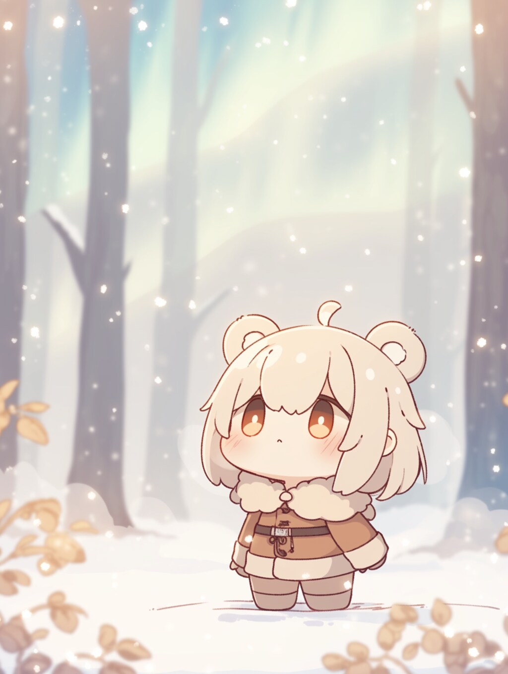 くま娘✖︎オーロラ②🐾