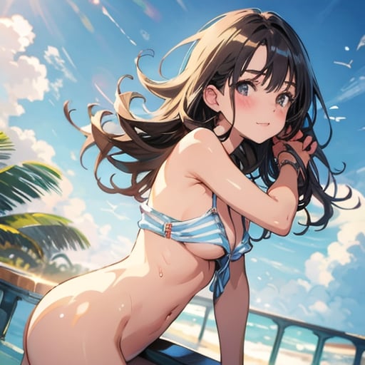 上も下も飛ばされそう