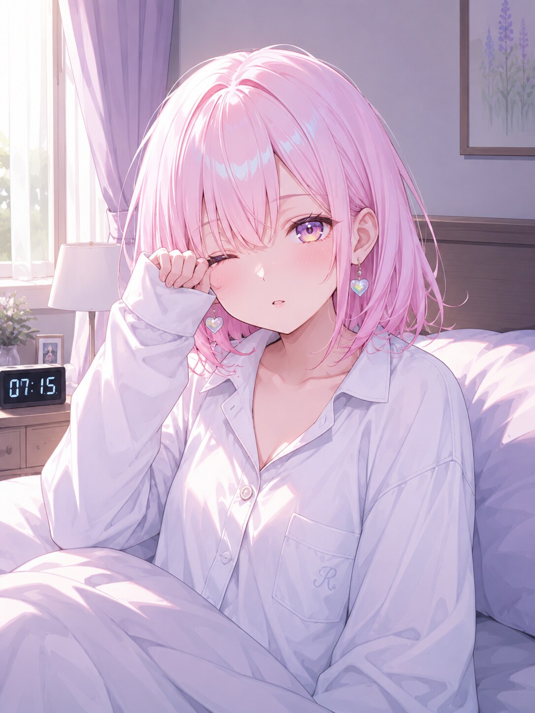 寝起きピンクちゃん | の人気AIイラスト・グラビア