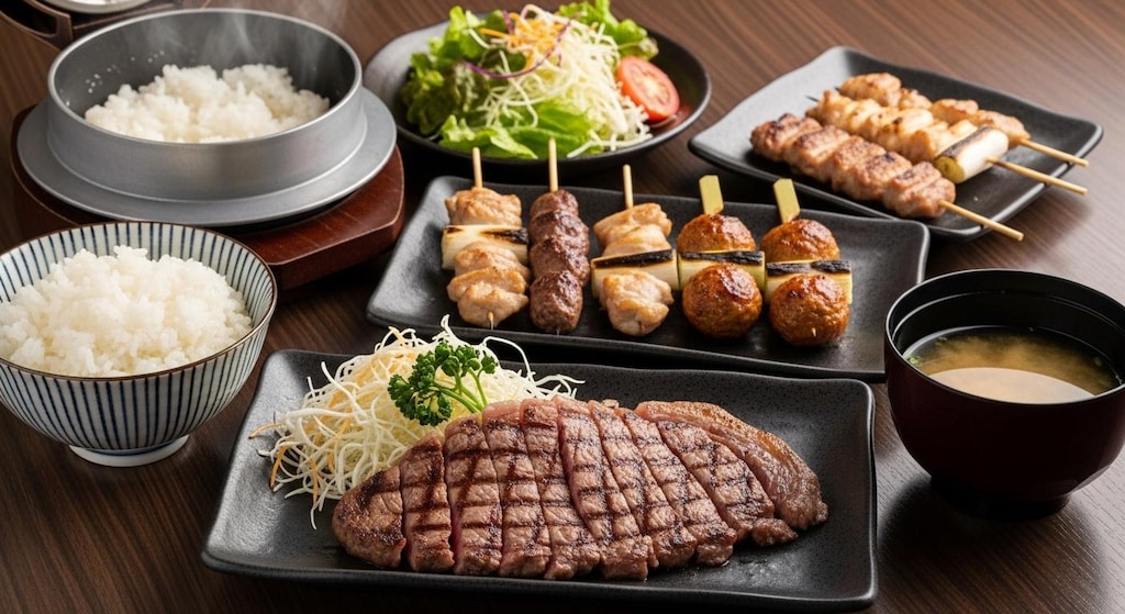 摩訶不思議食堂の肉料理膳