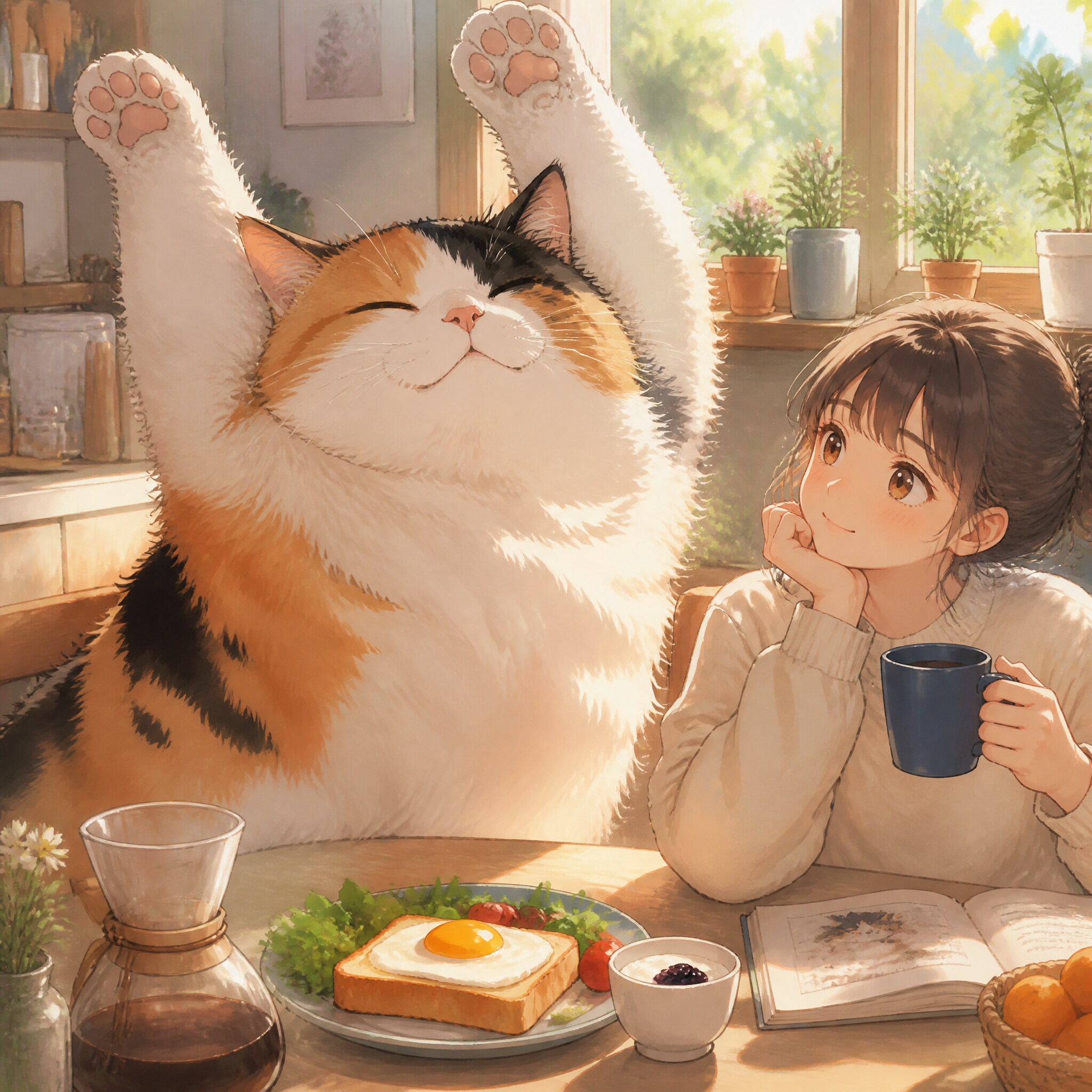 おはよう三毛殿（２４）GPTimages2.0 | の人気AIイラスト・グラビア