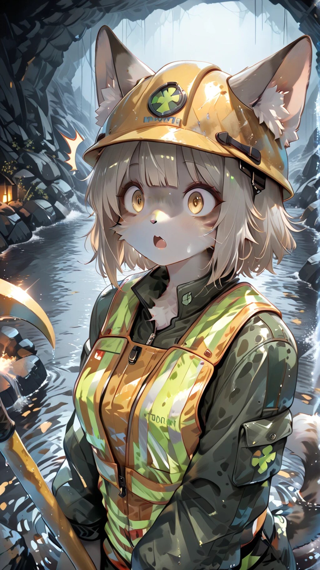 温泉を掘り当てた猫チャン