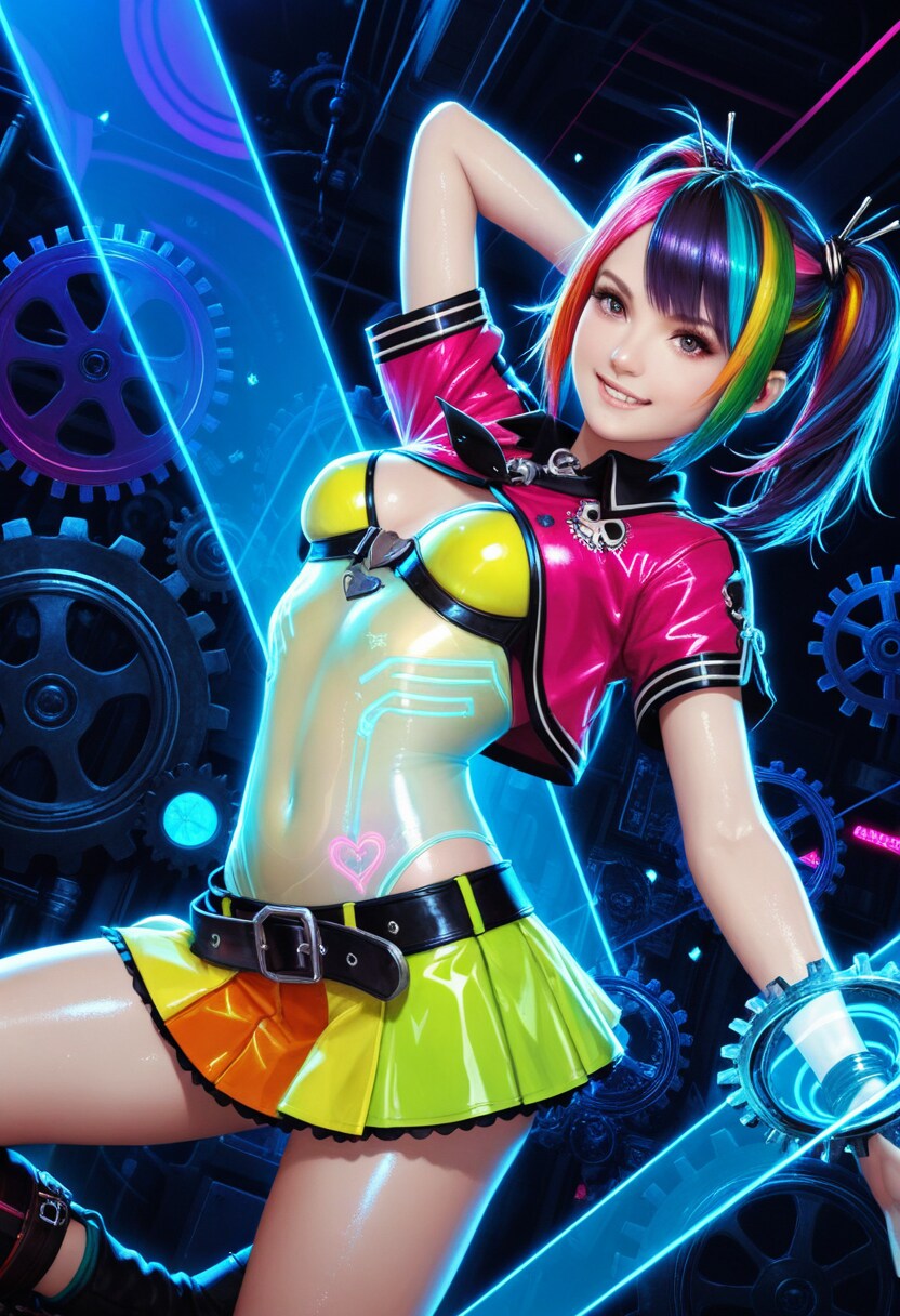 colorful mast