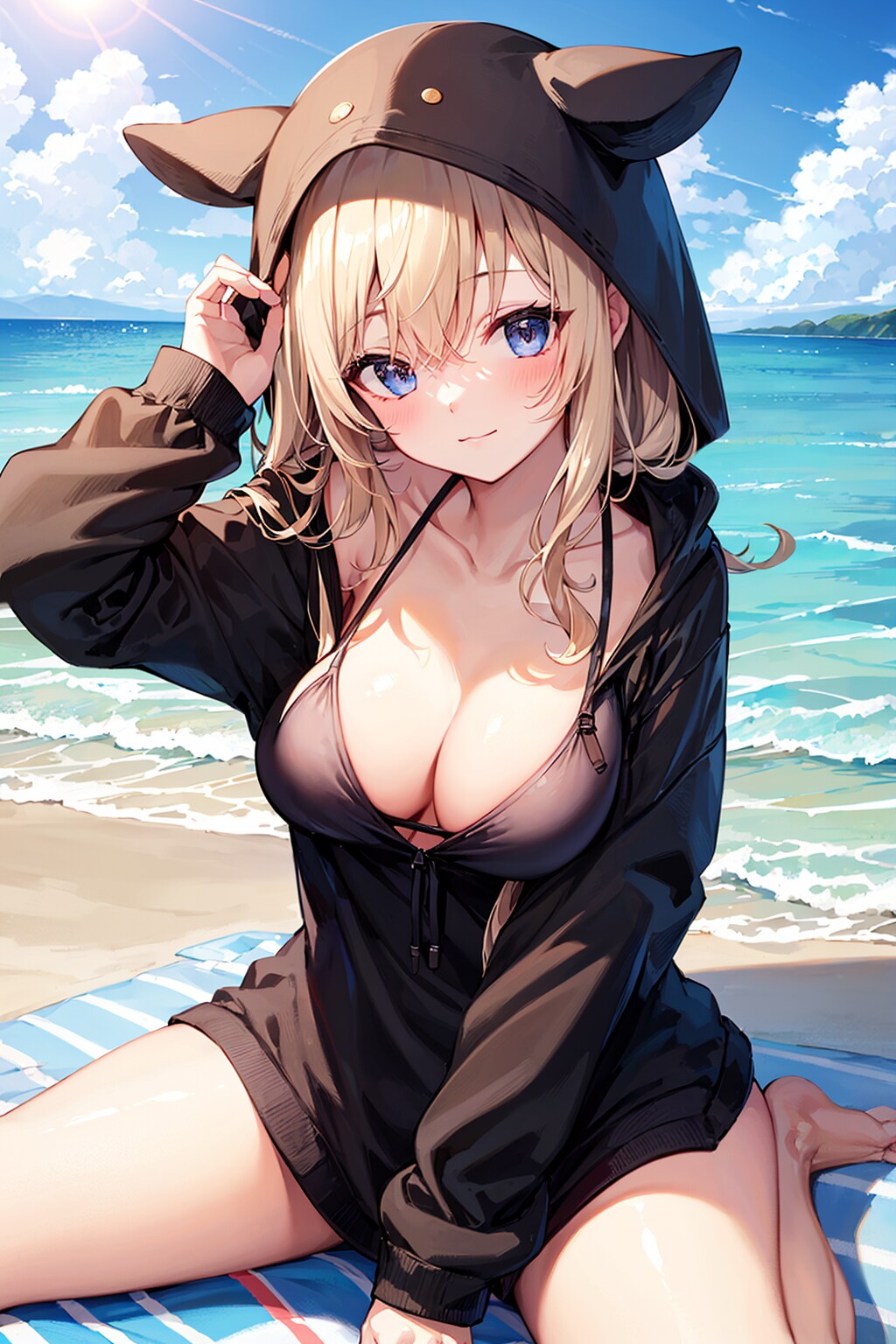 パーカー女子