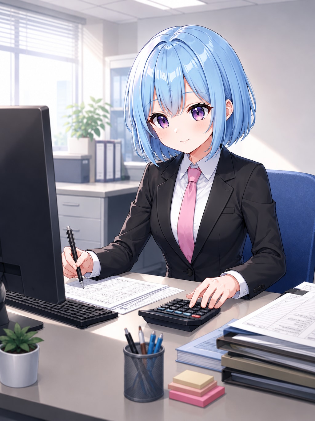 あおい、実務勉強中