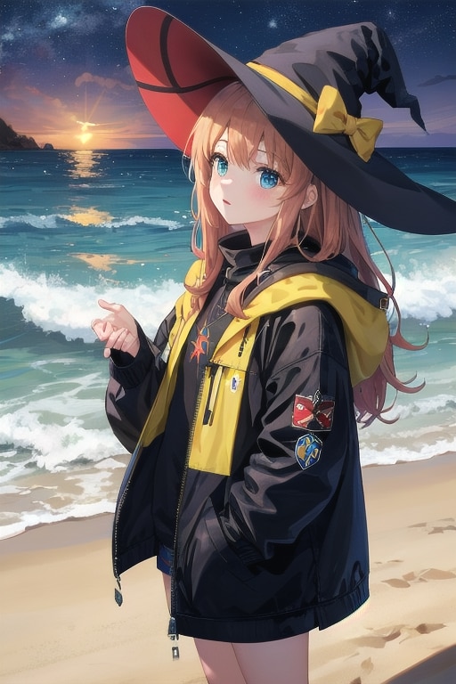 砂浜の魔女 | の人気AIイラスト・グラビア