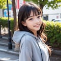 パーカー女子 2枚目