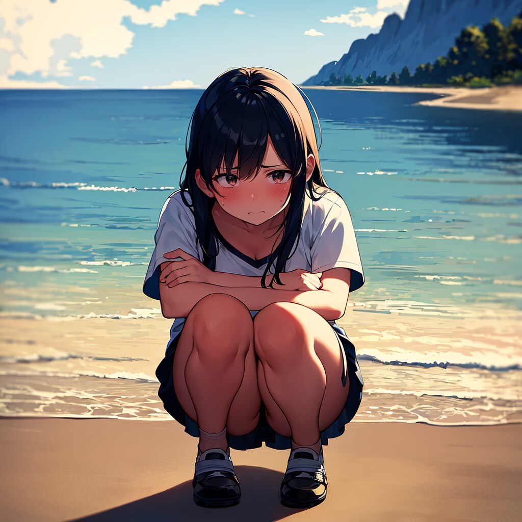 しょんぼりしてる女の子