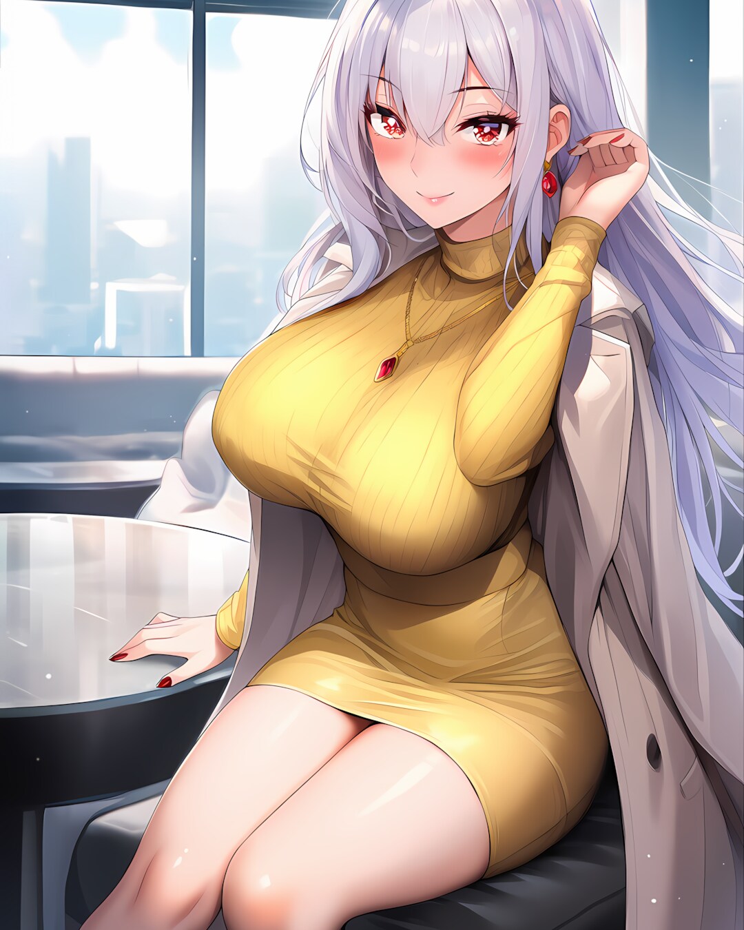 💛イエローニットデート♡ミレナさん
