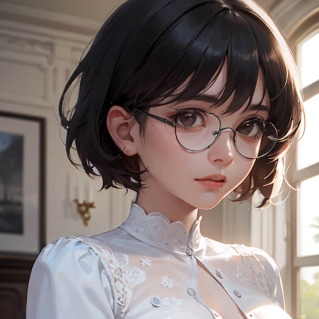 眼鏡女性の眼差し〈２〉