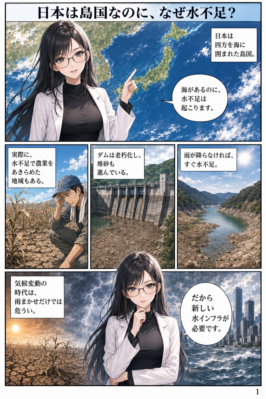 日本は島国なのに、なぜ水不足なのか