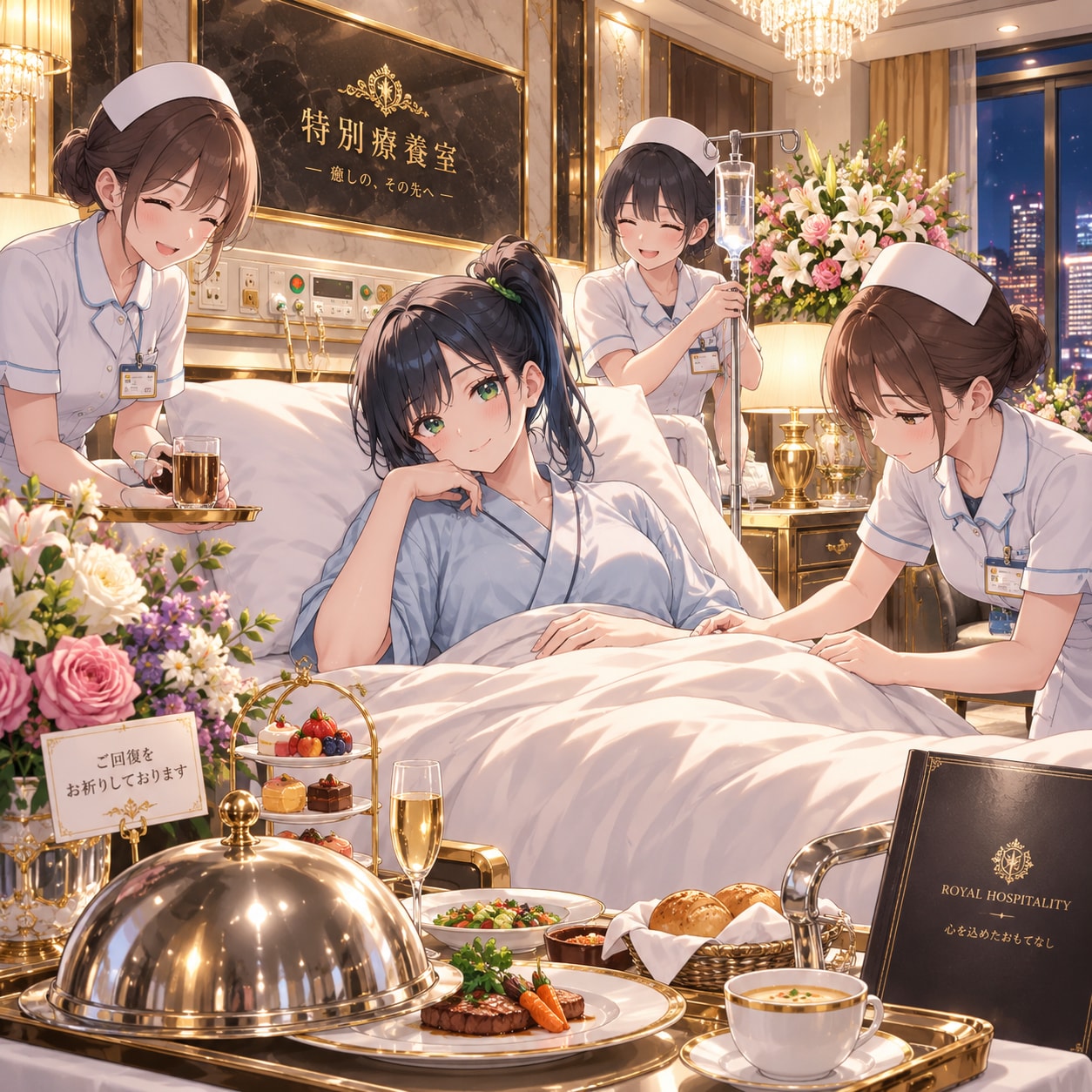 ハイパーセレブ病室 | の人気AIイラスト・グラビア