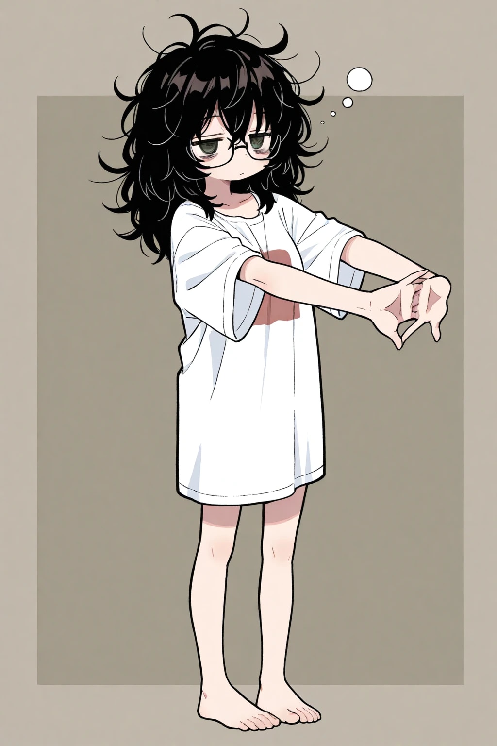 じとめがねちゃんとおはよう