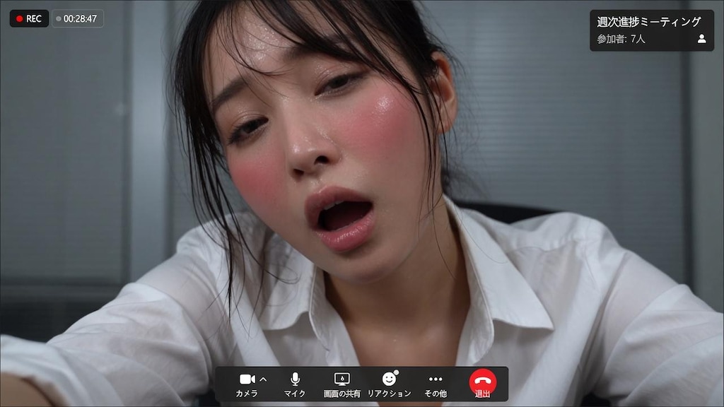 WEB会議中の事故