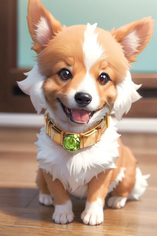 【動物】ねんどろいどコーギーさんと元画像コーギーさん