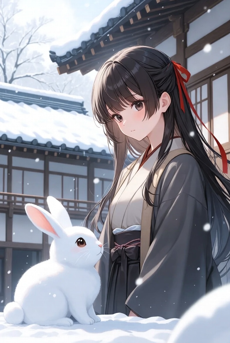 うさぎと少女 | の人気AIイラスト・グラビア