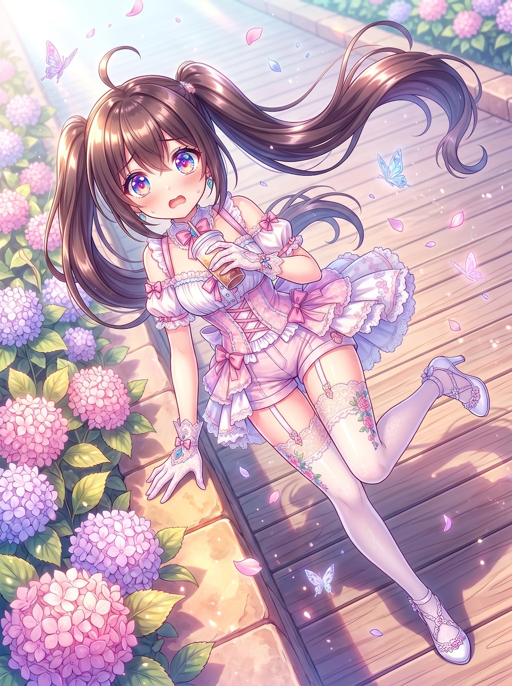 紫陽花影の微睡