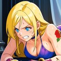壁に叩きつけられ立ち上がるが、ダメージが隠し切れないB・ジェニー 4枚目