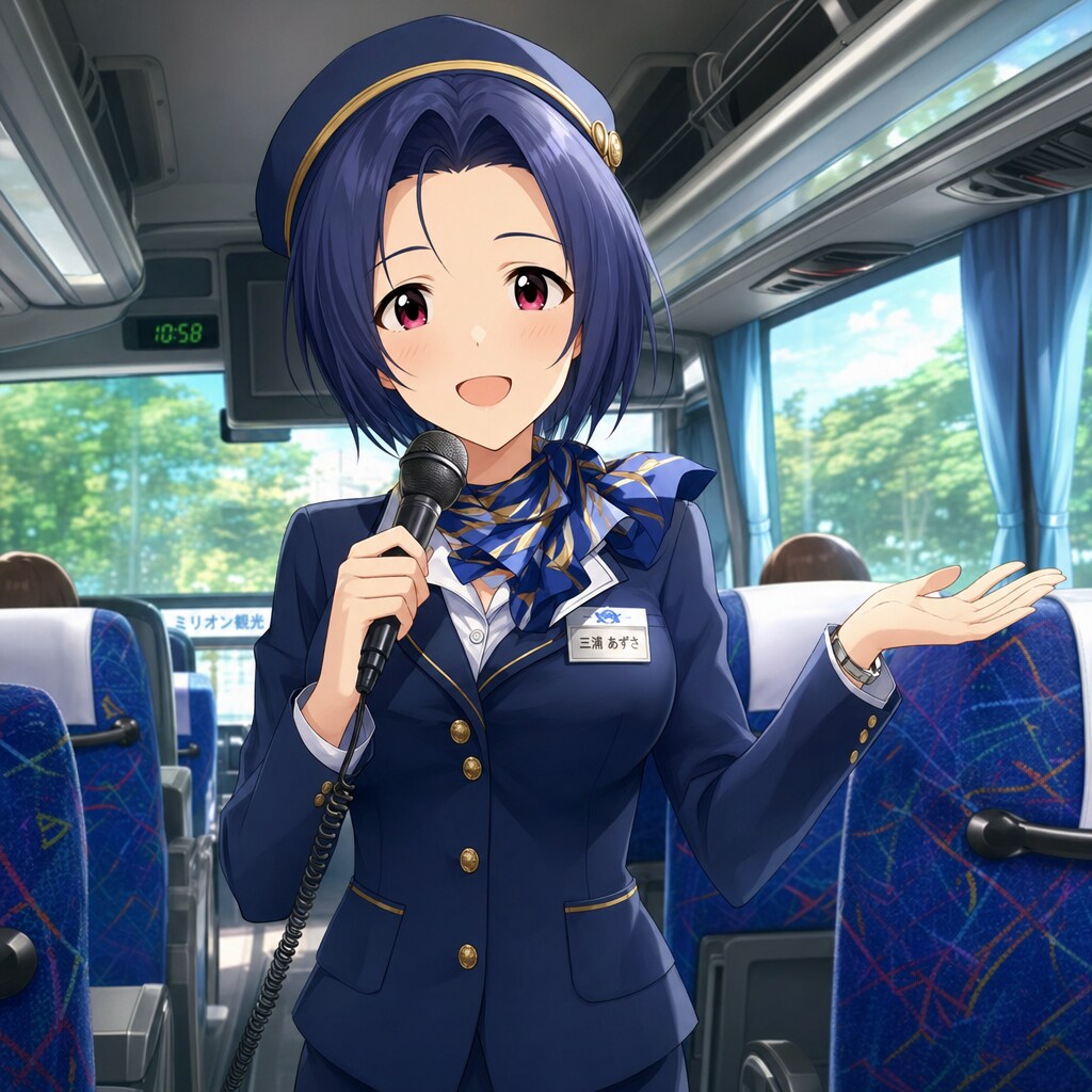 三浦あずさ、バスガイドになる | の人気AIイラスト・グラビア