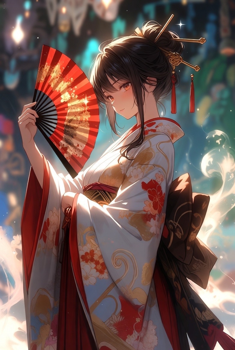扇子 | の人気AIイラスト・グラビア